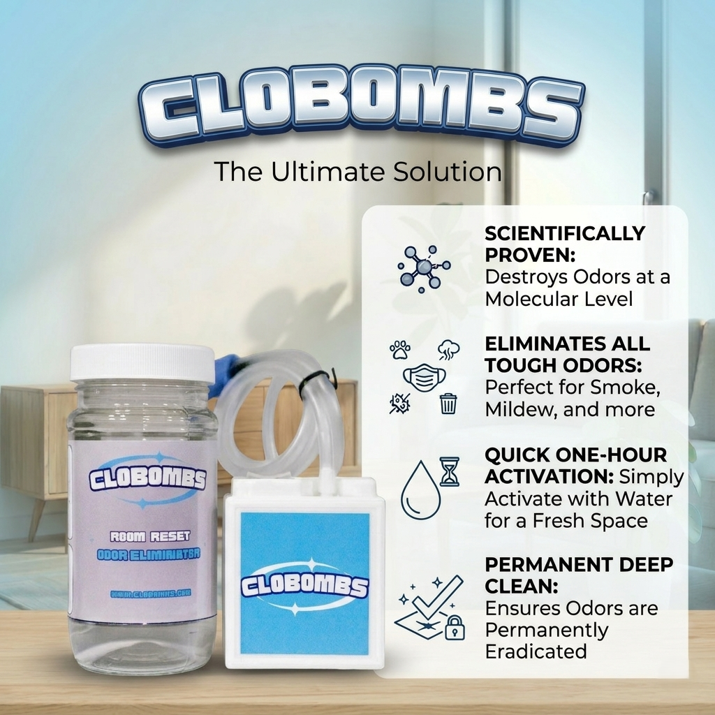 Ultimate Home Odor Removal System - Professional Grade Odor Eliminator Kit