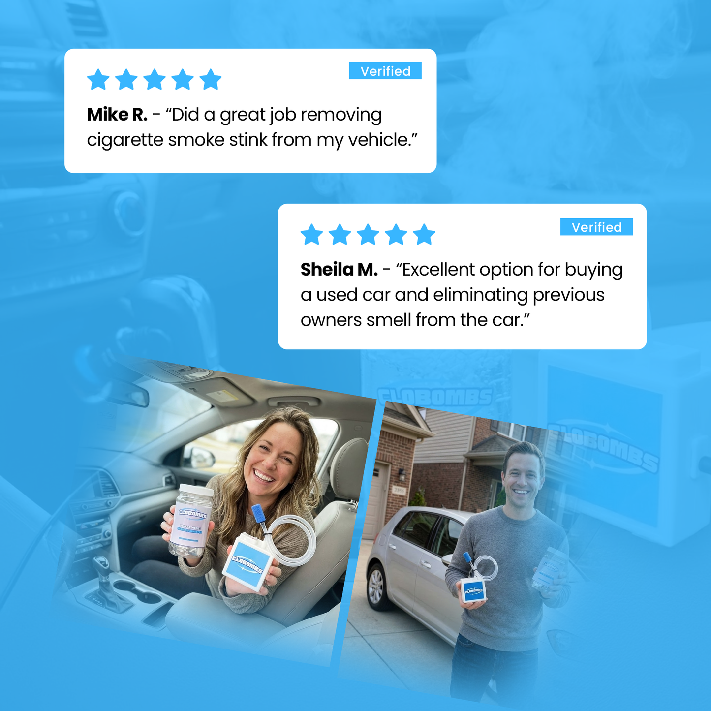 Ultimate Car Odor Removal System - Professional Grade Odor Eliminator Kit