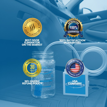 Ultimate Car Odor Removal System - Professional Grade Odor Eliminator Kit