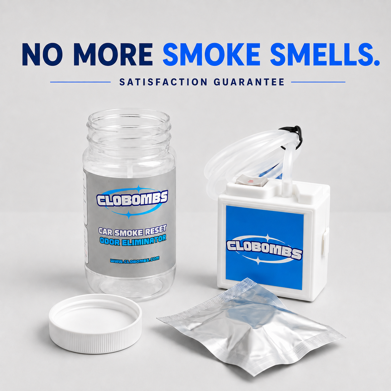CloBombs Car Smoke Odor Eliminator Kit