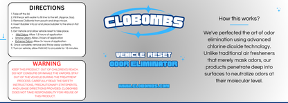 Eliminate smoke smells with our advanced chlorine dioxide car bomb and odor eliminator kit